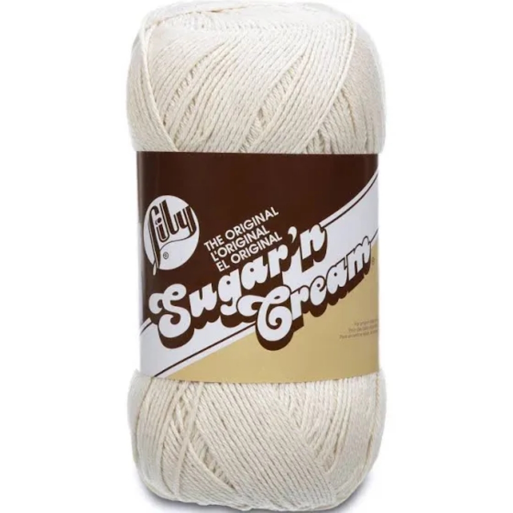 LOT of 4 Lily Sugar 'n Cream Off White 14 oz Skein, approx 710 yards, Cotton